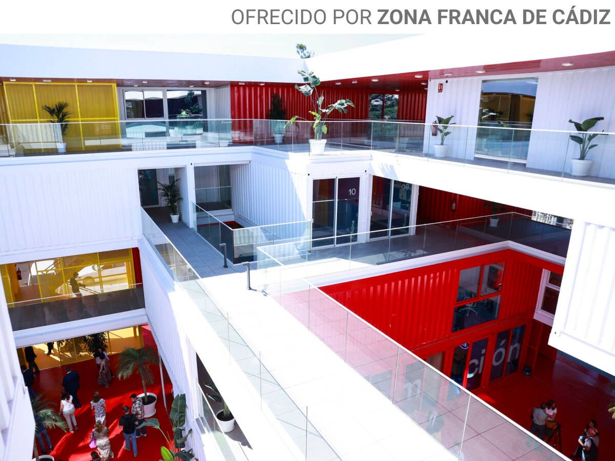Imagen del Evento Un edificio construido con contenedores marítimos es la nueva sede del emprendimiento gaditano.